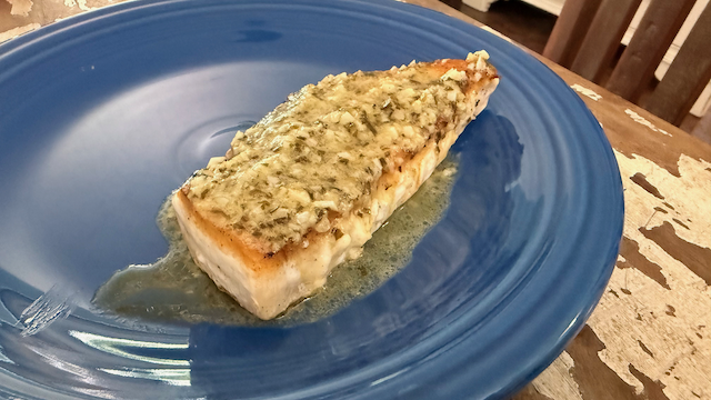 Swordfish with Lemon Garlic Butter